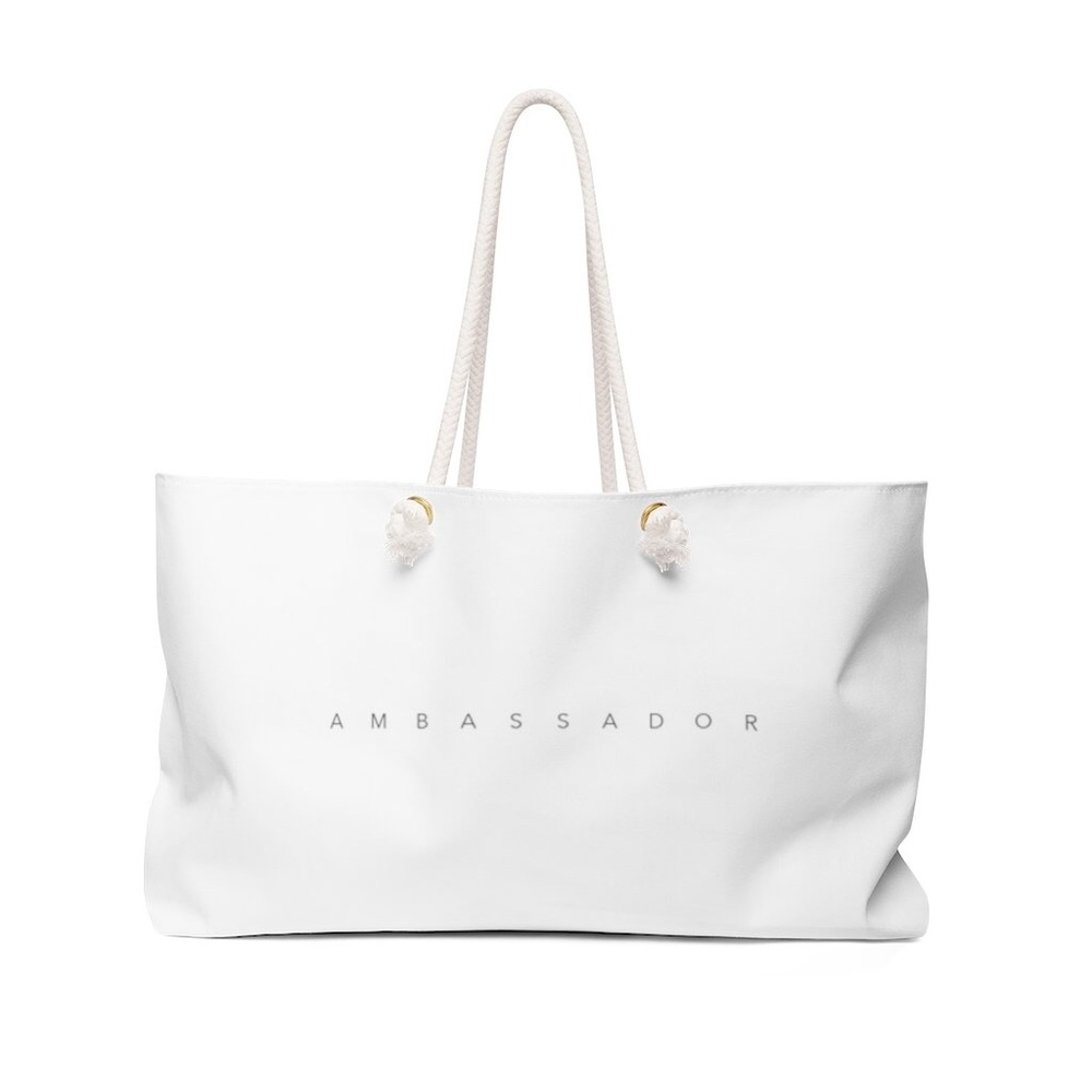 White Ambassador Tote